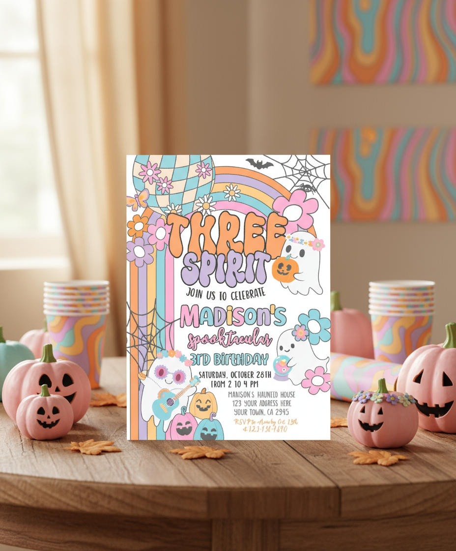 Three Spirit Invitation with Photo