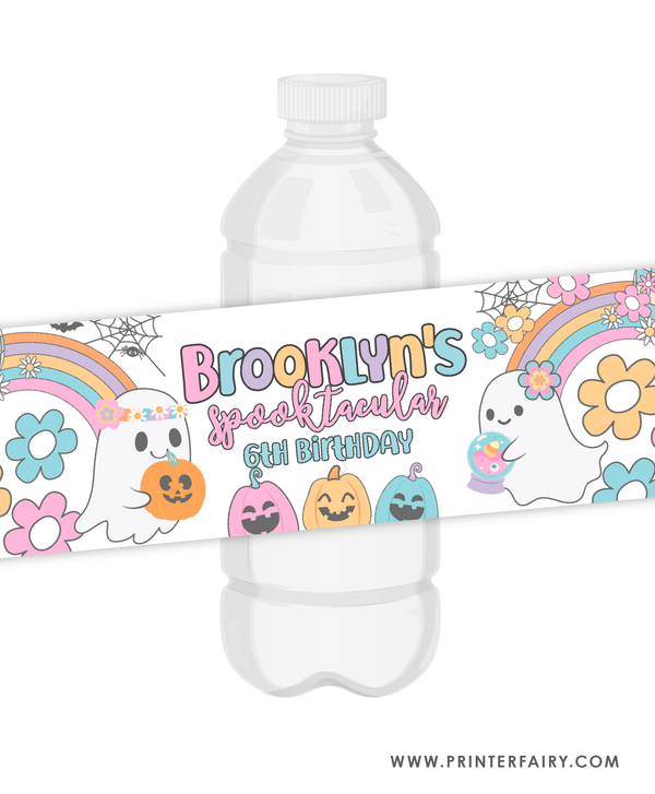 Spooky Vibes Water Bottle Labels