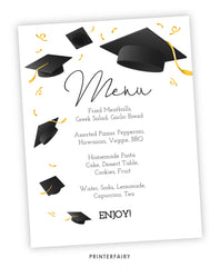 Graduation Party Menu