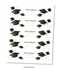Graduation Water Bottle Label