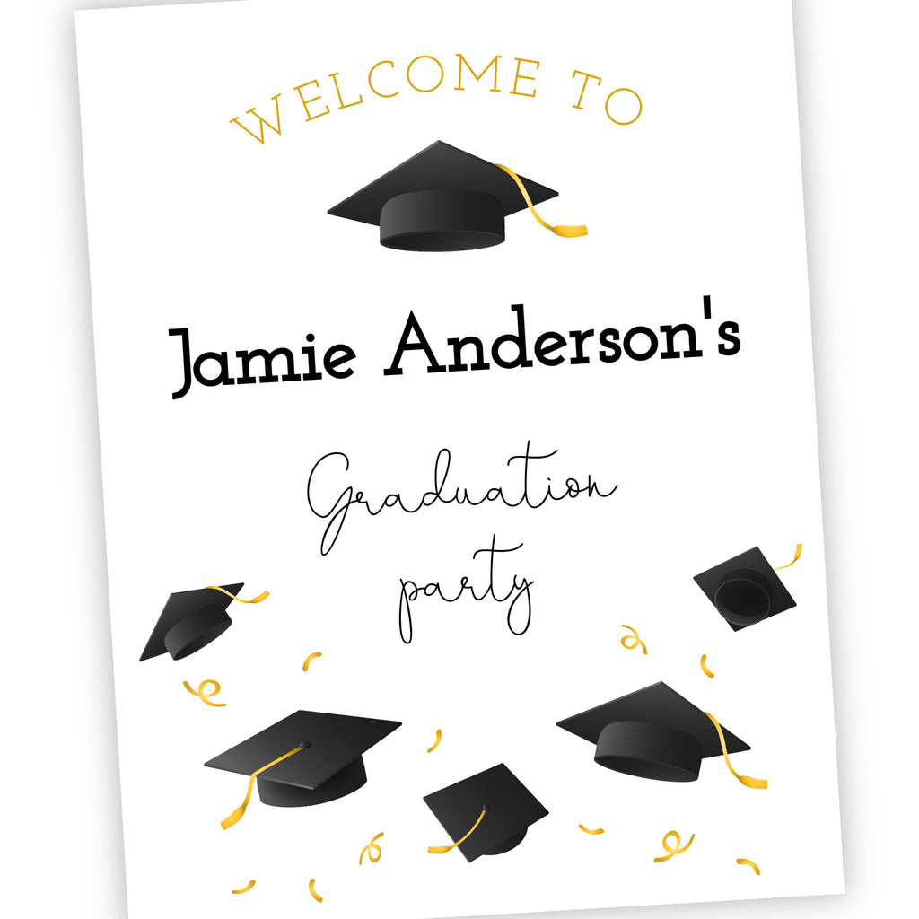 Graduation Party Welcome Sign – PrinterFairy