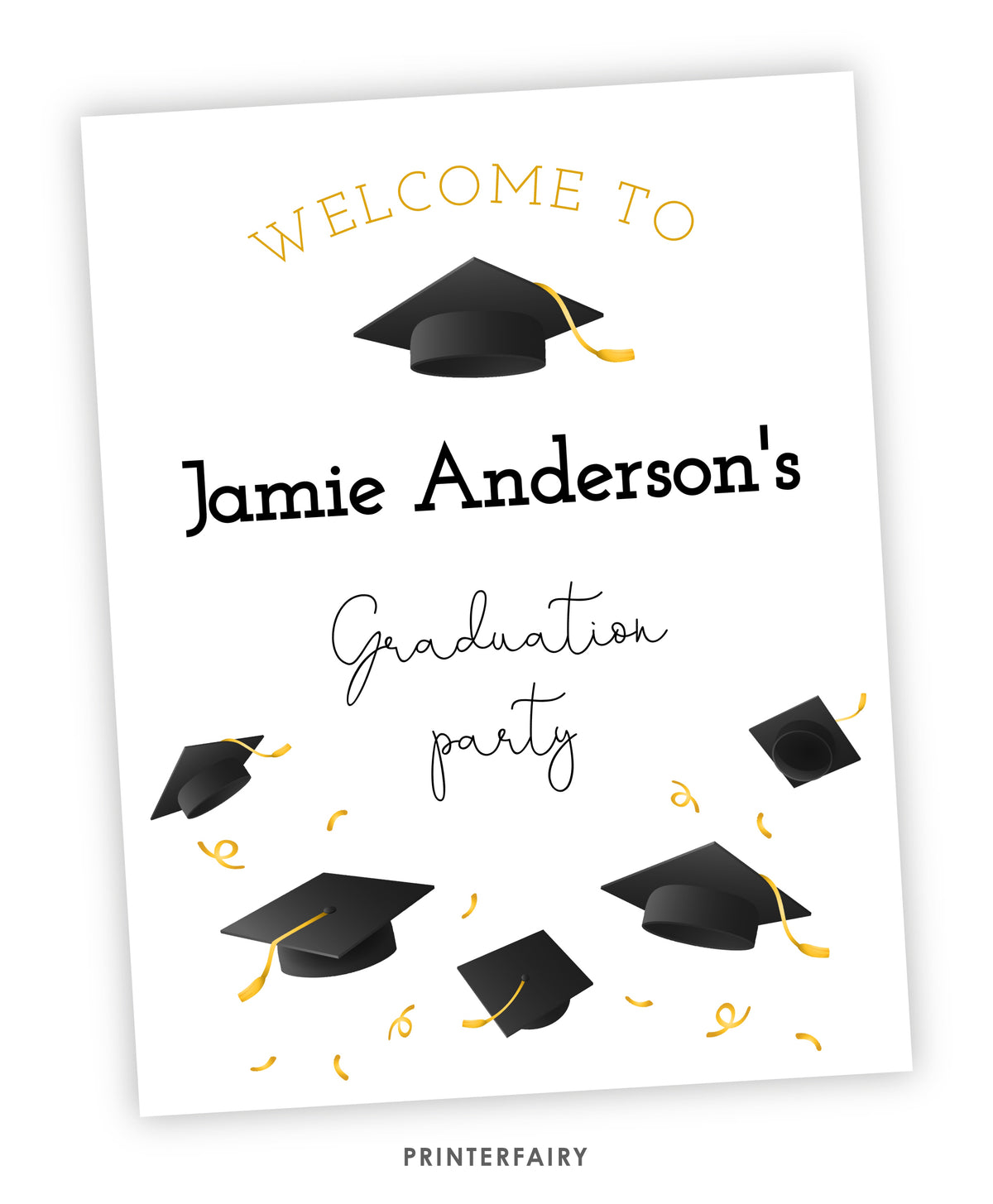 Graduation Party Welcome Sign