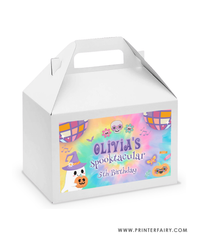 Groovy Halloween Gable Box Label