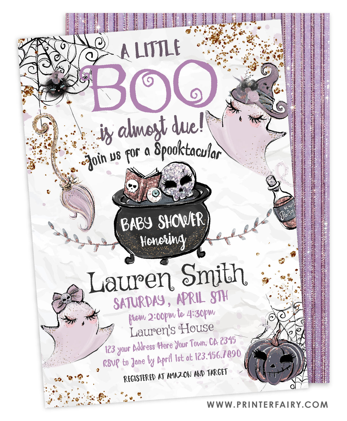 Halloween Baby Shower Invitation