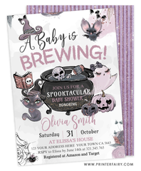 Halloween Baby Shower Invitation