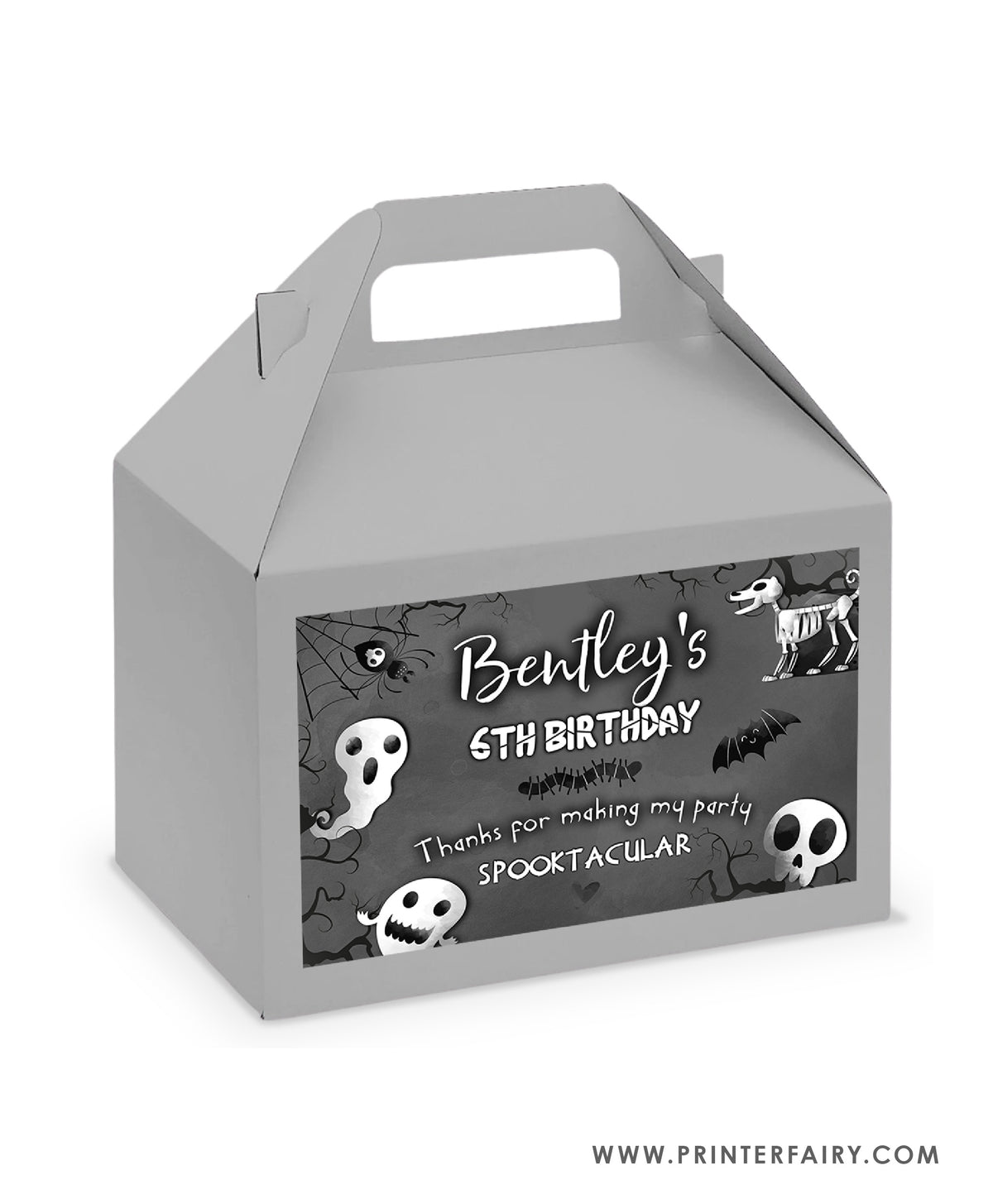 Halloween Gable Box Label