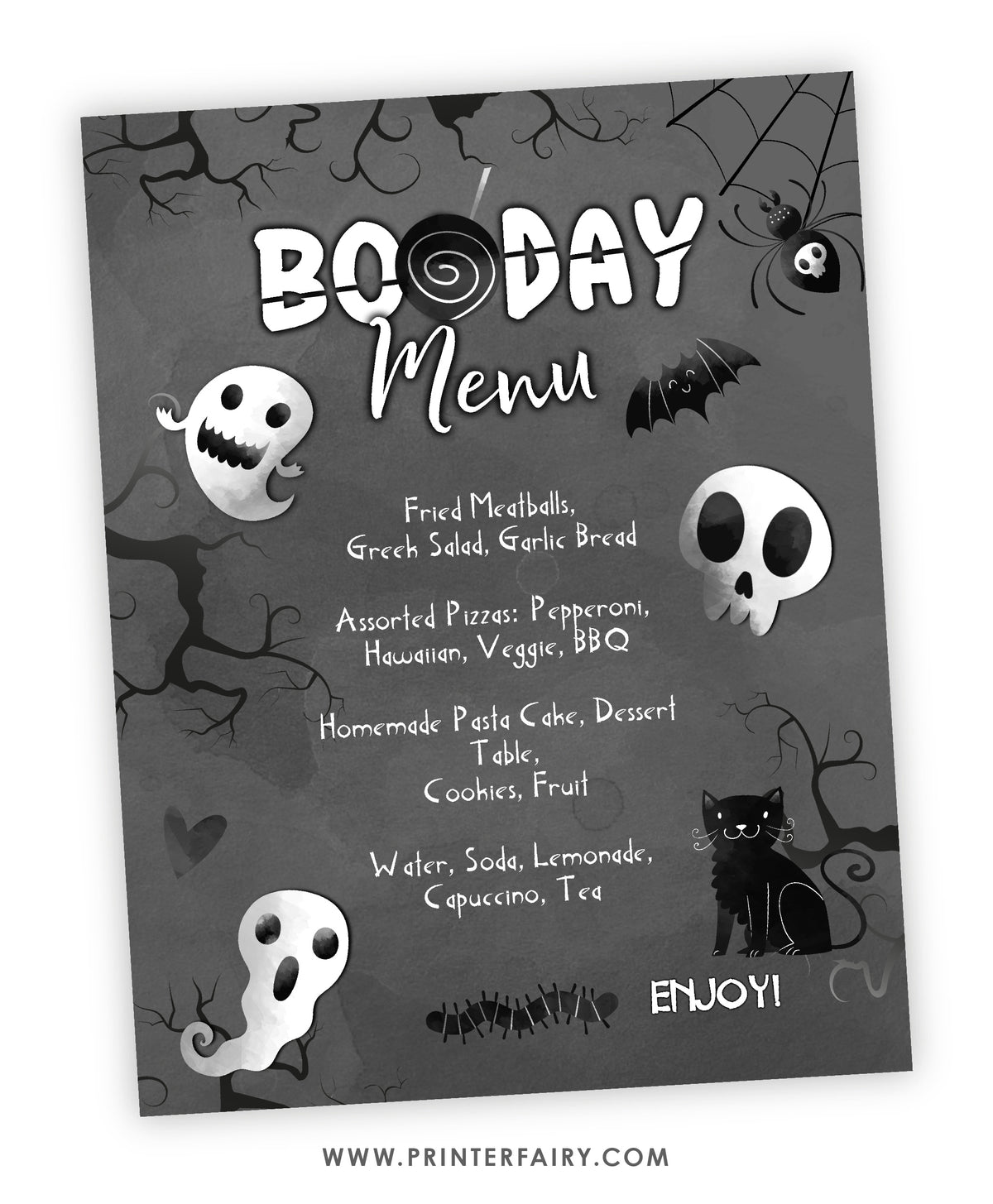 Halloween Party Menu