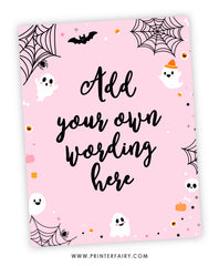 Hey Boo Halloween Sign