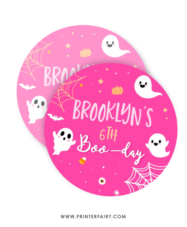 Pink Halloween Party Toppers