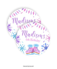 Ice Skating Cupcake Toppers