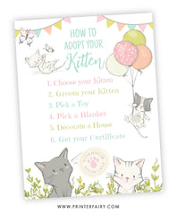 Kitten Garden Adoption Party Set