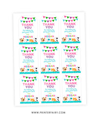 Kitty Cat Editable Favor Tags