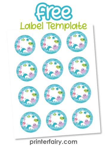 Sea Animals Labels