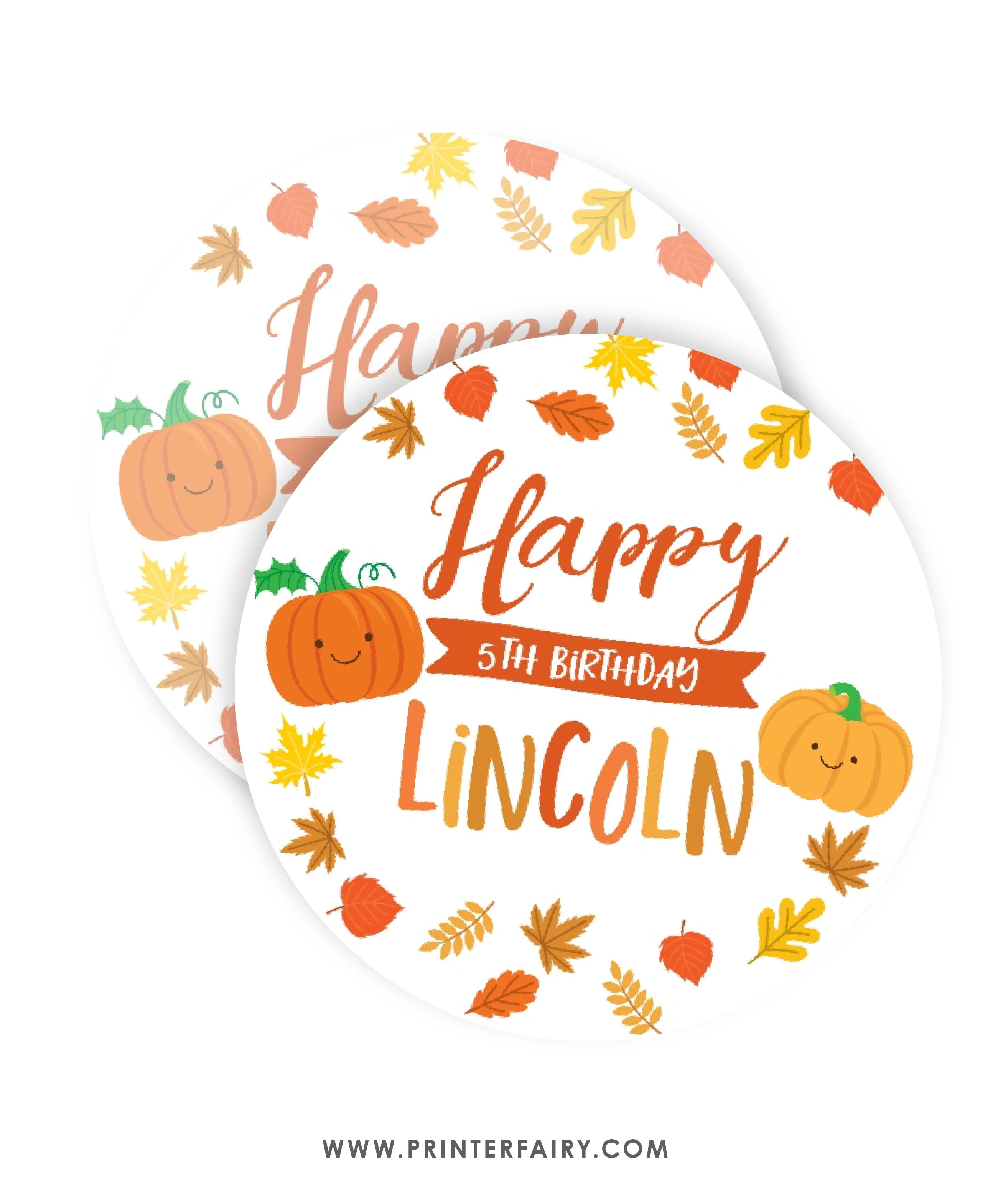 Little Pumpkin 1st Birthday Editable Template Bundle