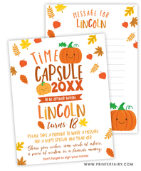 Little Pumpkin Birthday Time Capsule