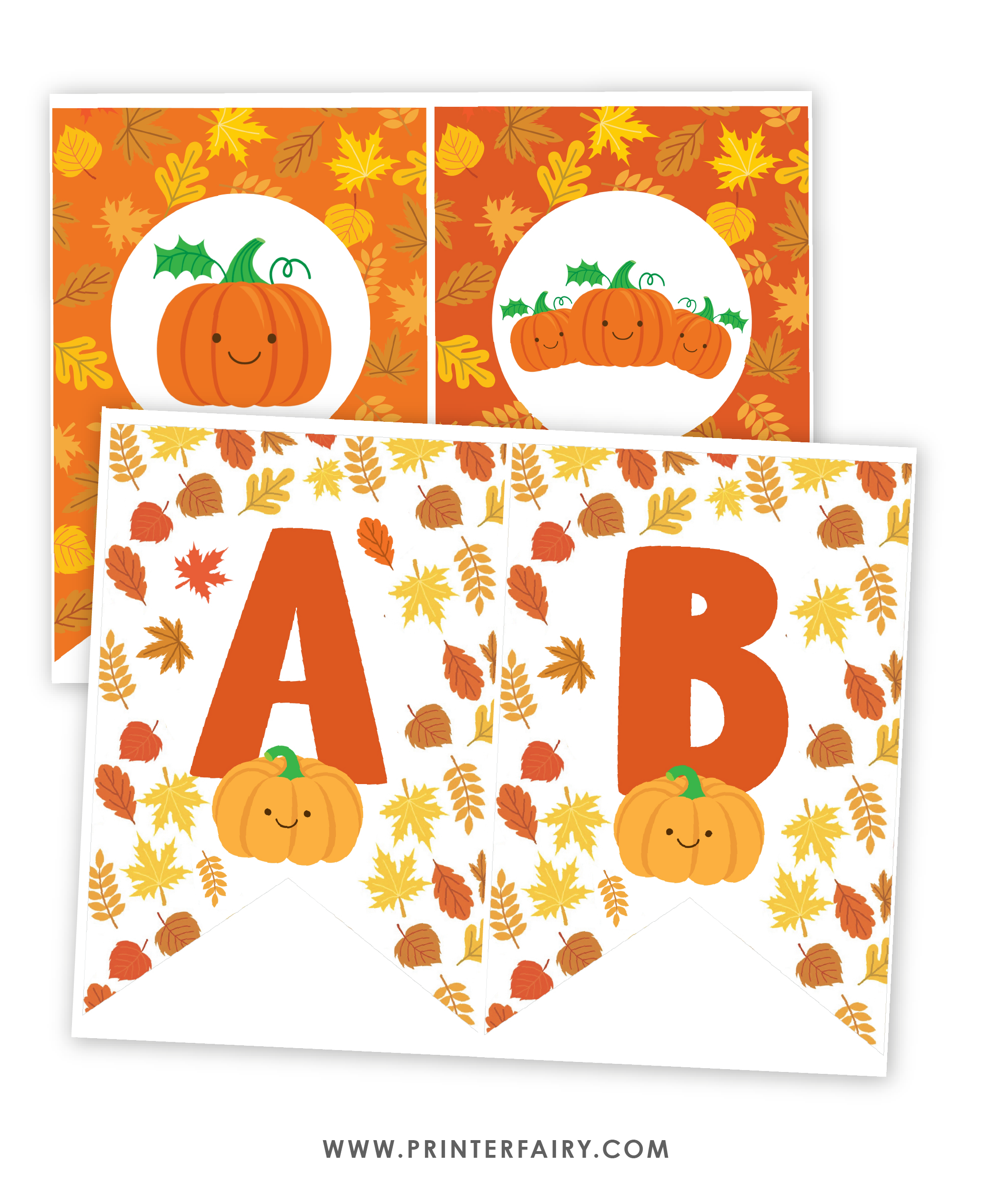 Little Pumpkin First Birthday Party Banner