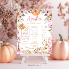 Little Pumpkin Milestones Board