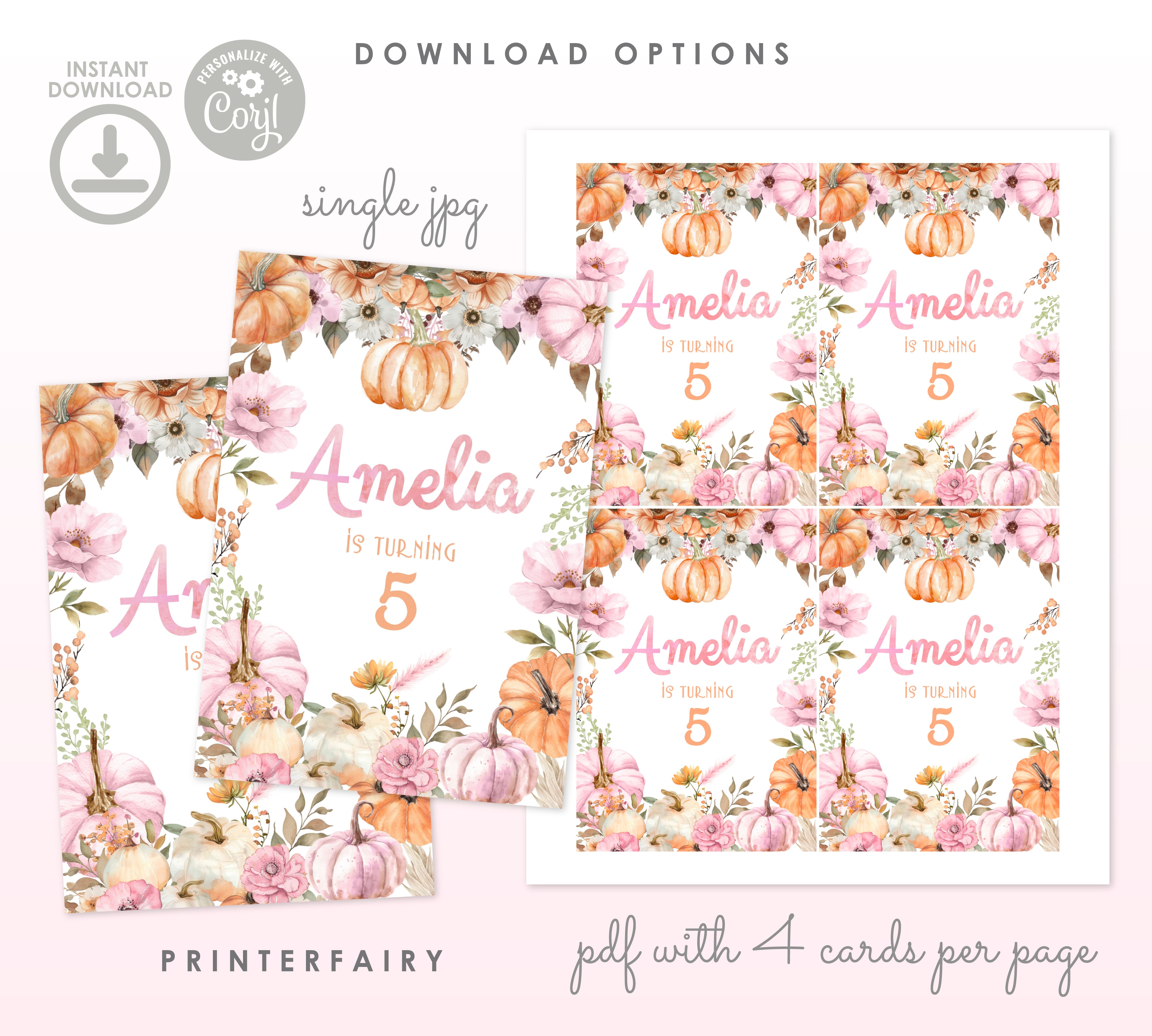 Little Pumpkin Drink Pouch Label