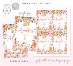 Little Pumpkin Drink Pouch Label