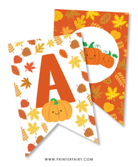 Little Pumpkin Birthday Party Banner