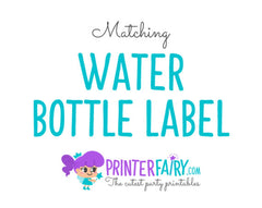 Matching Water Bottle Labels