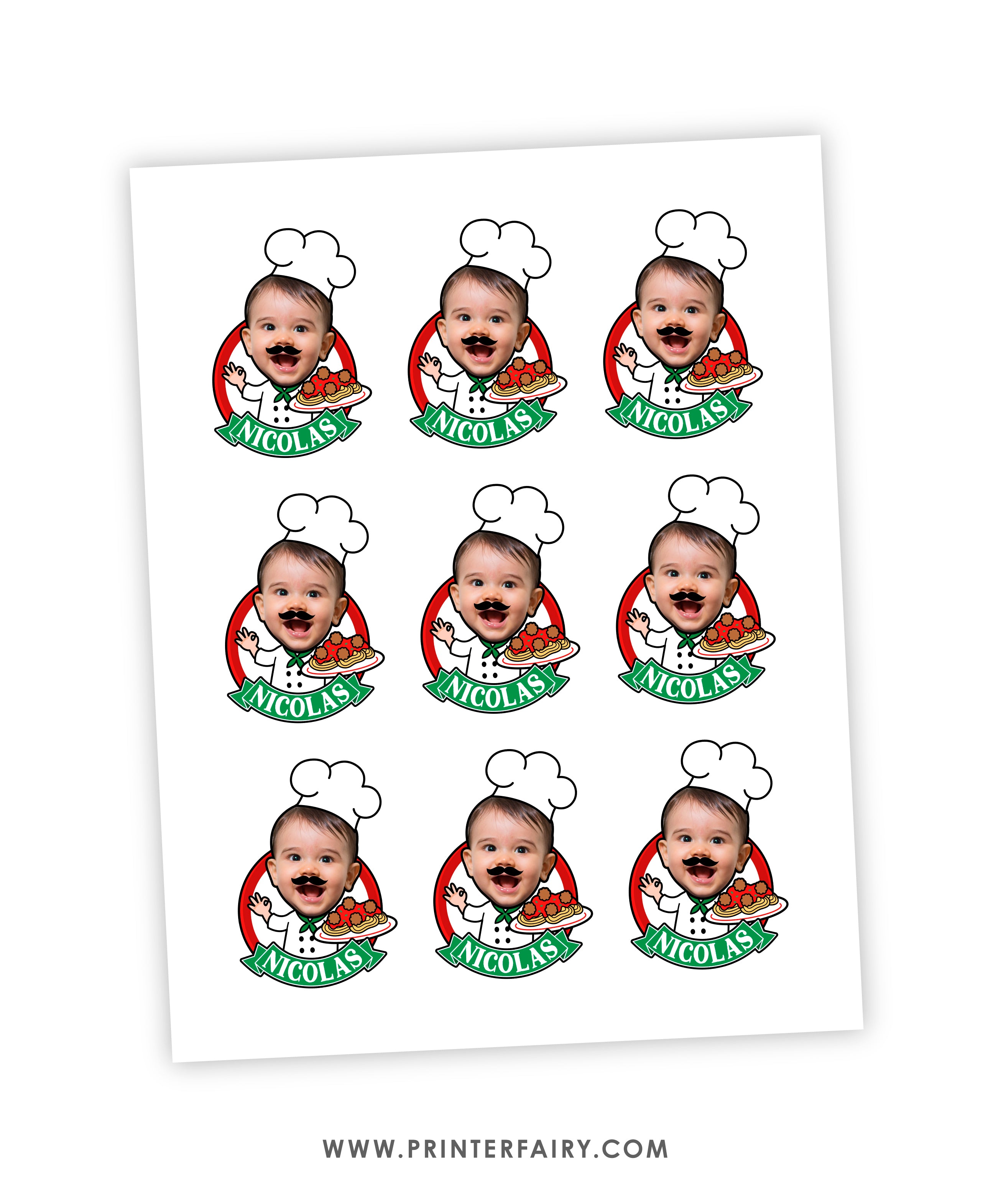 Meatballs Party Printable Toppers