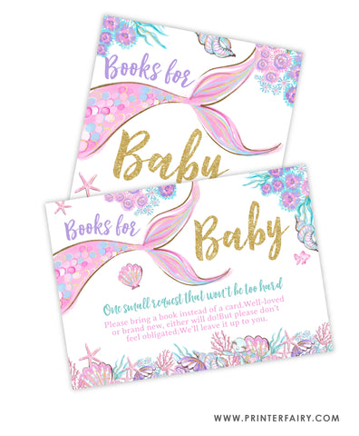 Mermaid Baby Shower Books For Baby