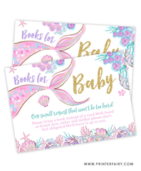 Mermaid Baby Shower Books For Baby