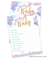Mermaid Baby Shower Wishes For Baby