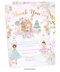 Nutcracker Birthday Party Thank You Card