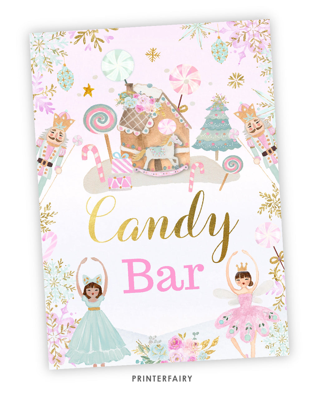 Nutcracker Candy Bar Sign