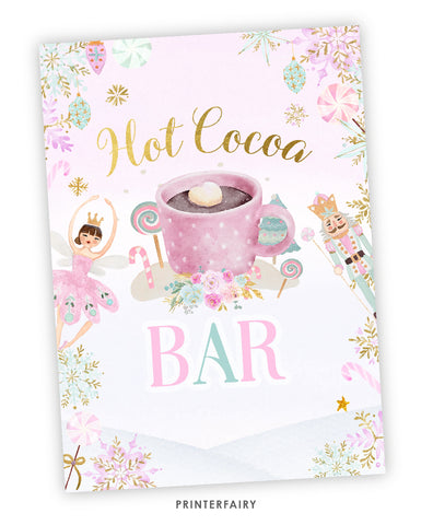 Nutcracker Hot Cocoa Bar Sign