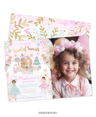 Nutcracker Birthday Invitation with Photo