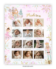 Nutcracker First Birthday Photo Board