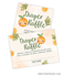 Orange Baby Shower Diaper Raffle