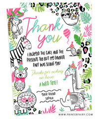 Party Animals Thank You Card