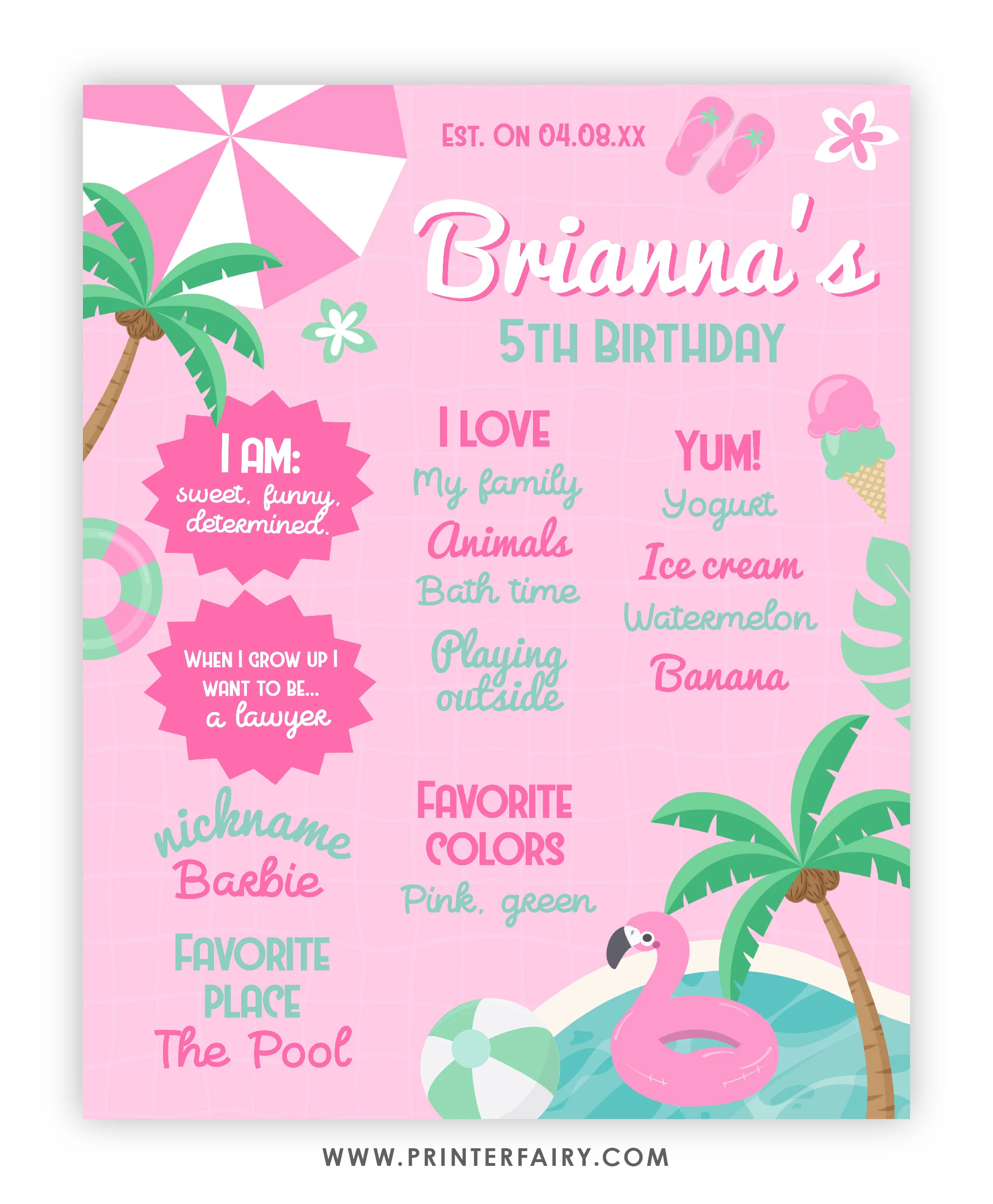 Pink Pool Party BUNDLE