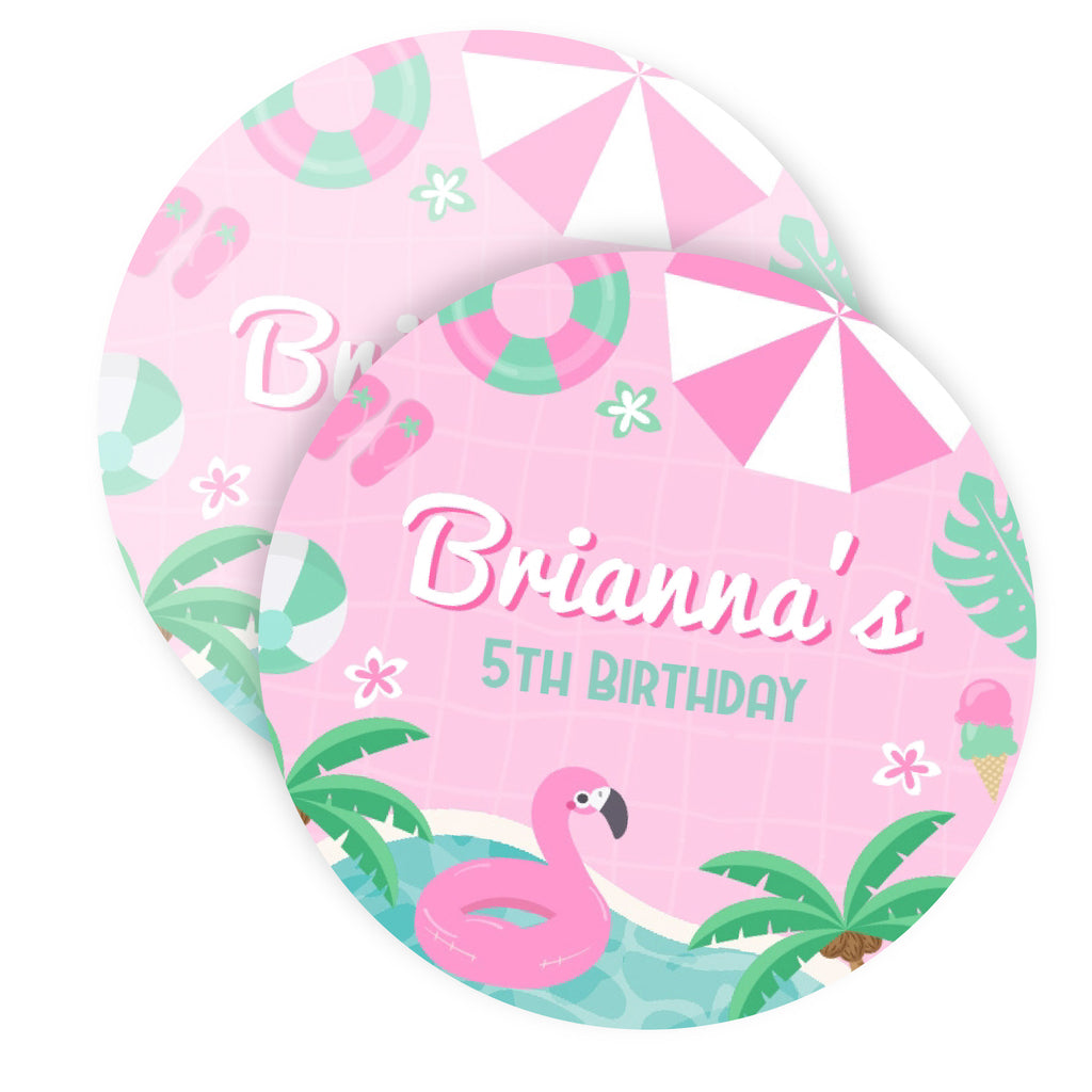 Pink Pool Party Toppers – PrinterFairy