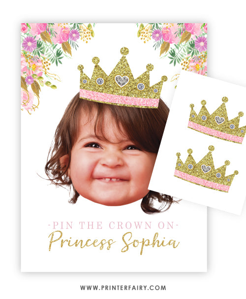 Princess Pin The Crown game