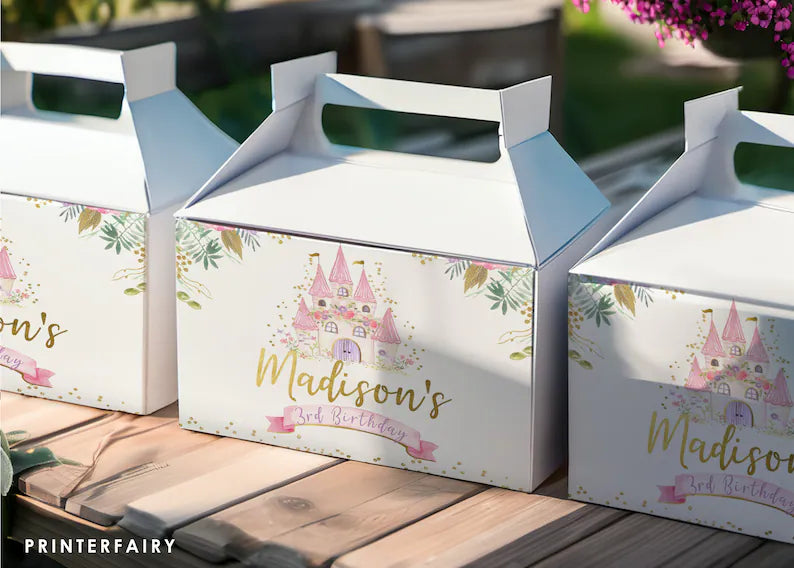 Princess Castle Box Label
