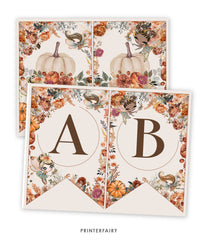Pumpkin Fairies Party Banner