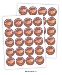 Groovy Pumpkin Cupcake Toppers