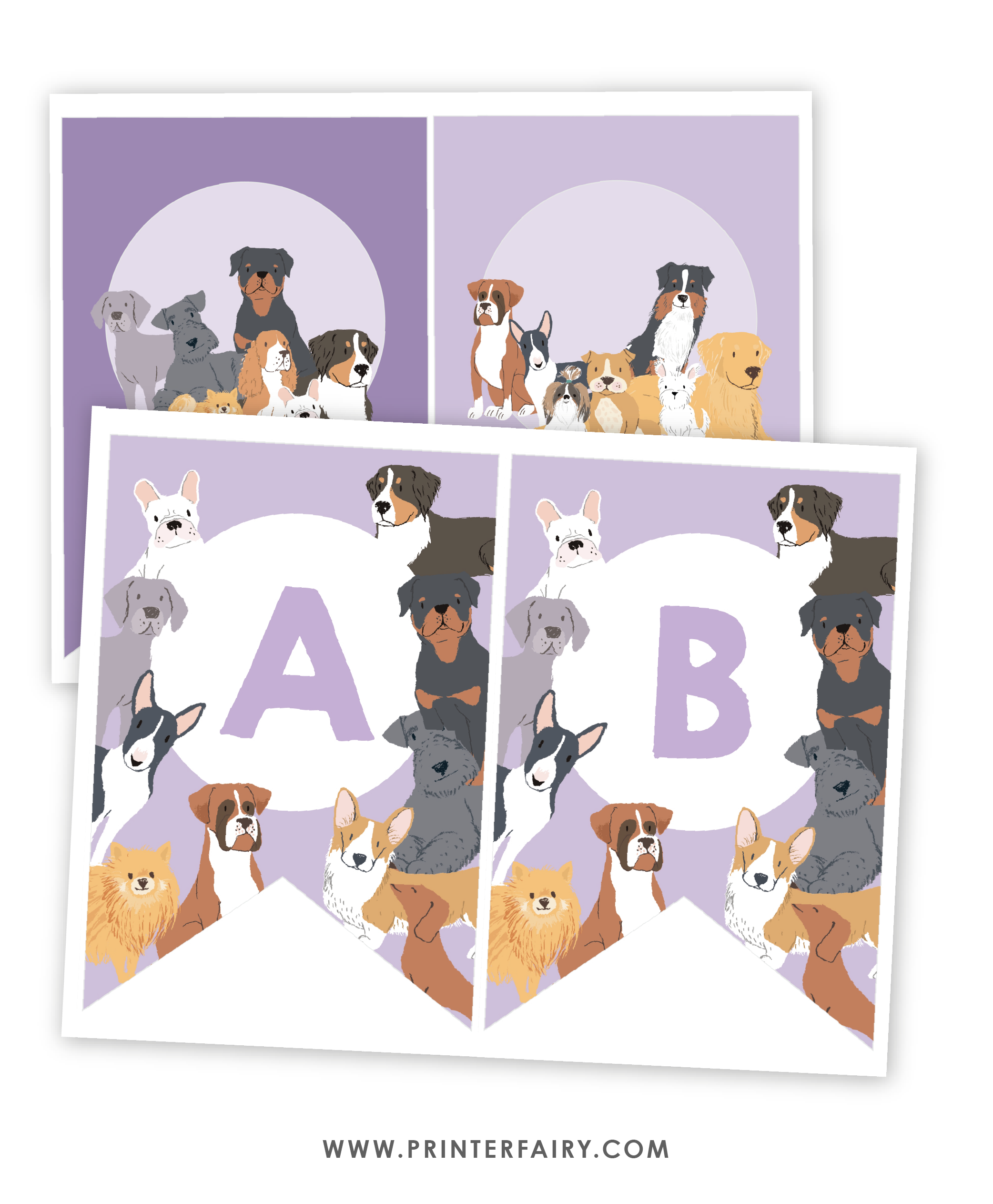 Puppy Adoption Birthday Banner