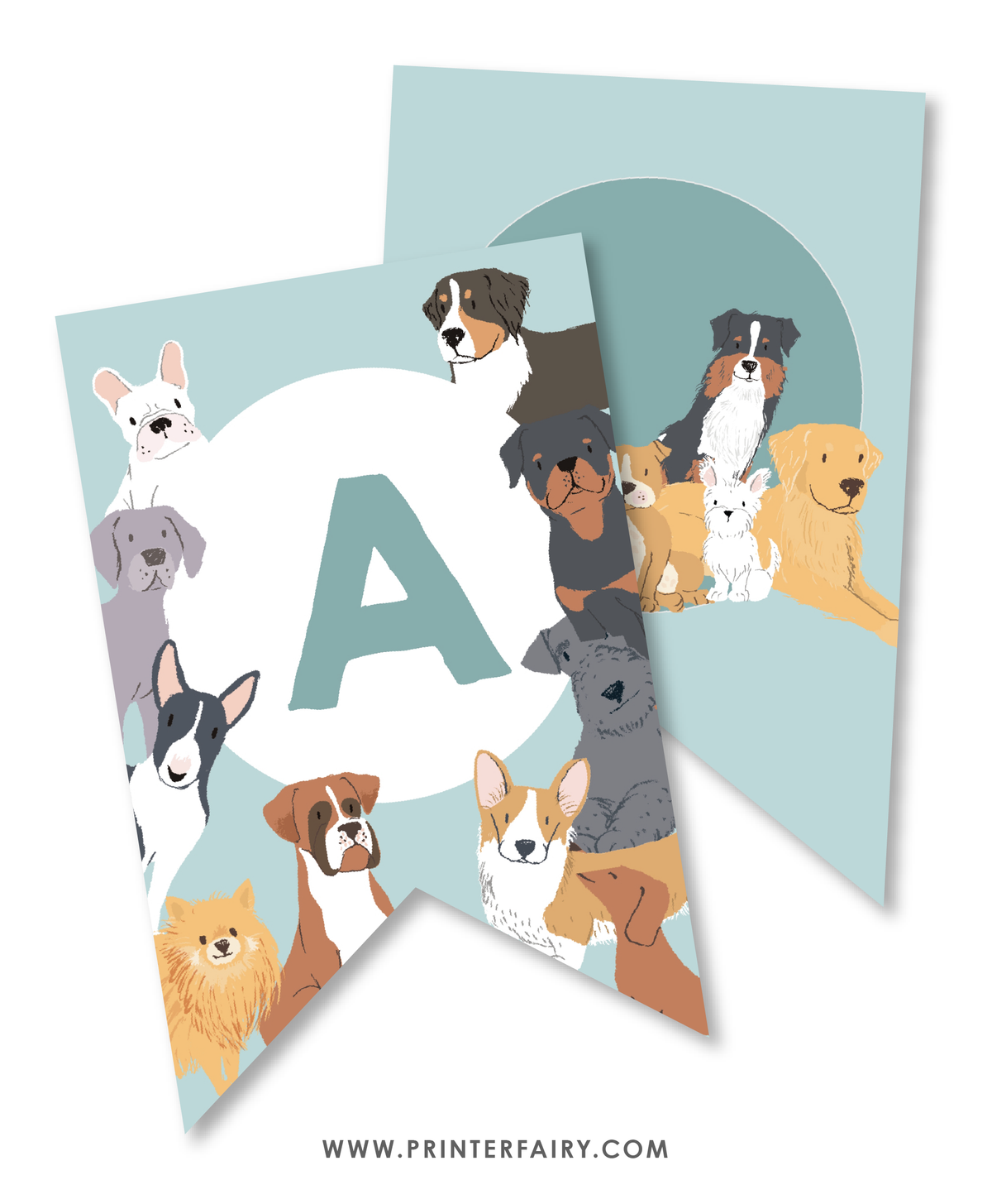 Puppy Adoption Birthday Banner