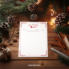 Letter to Santa Editable Template