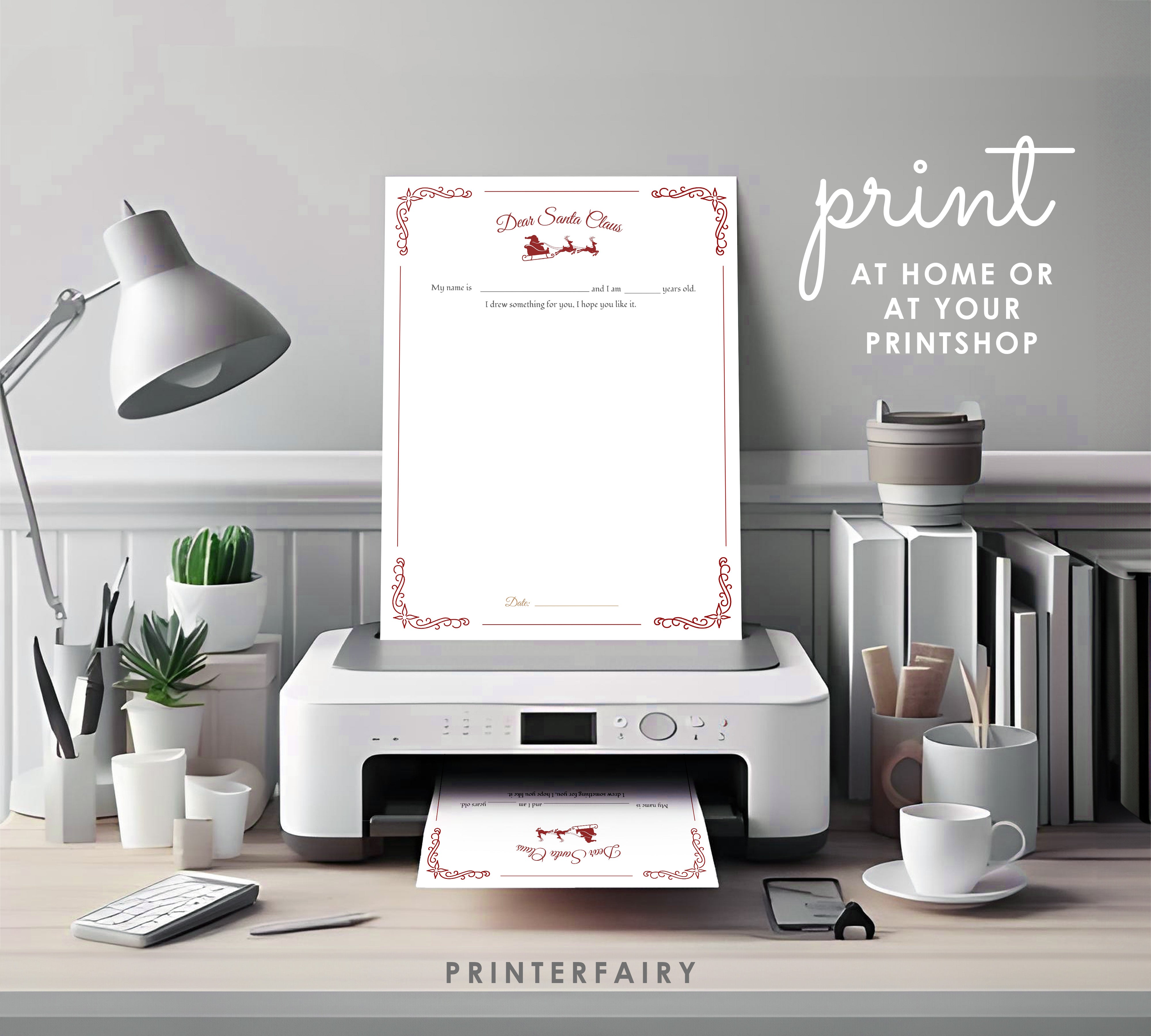 Letter to Santa Editable Template