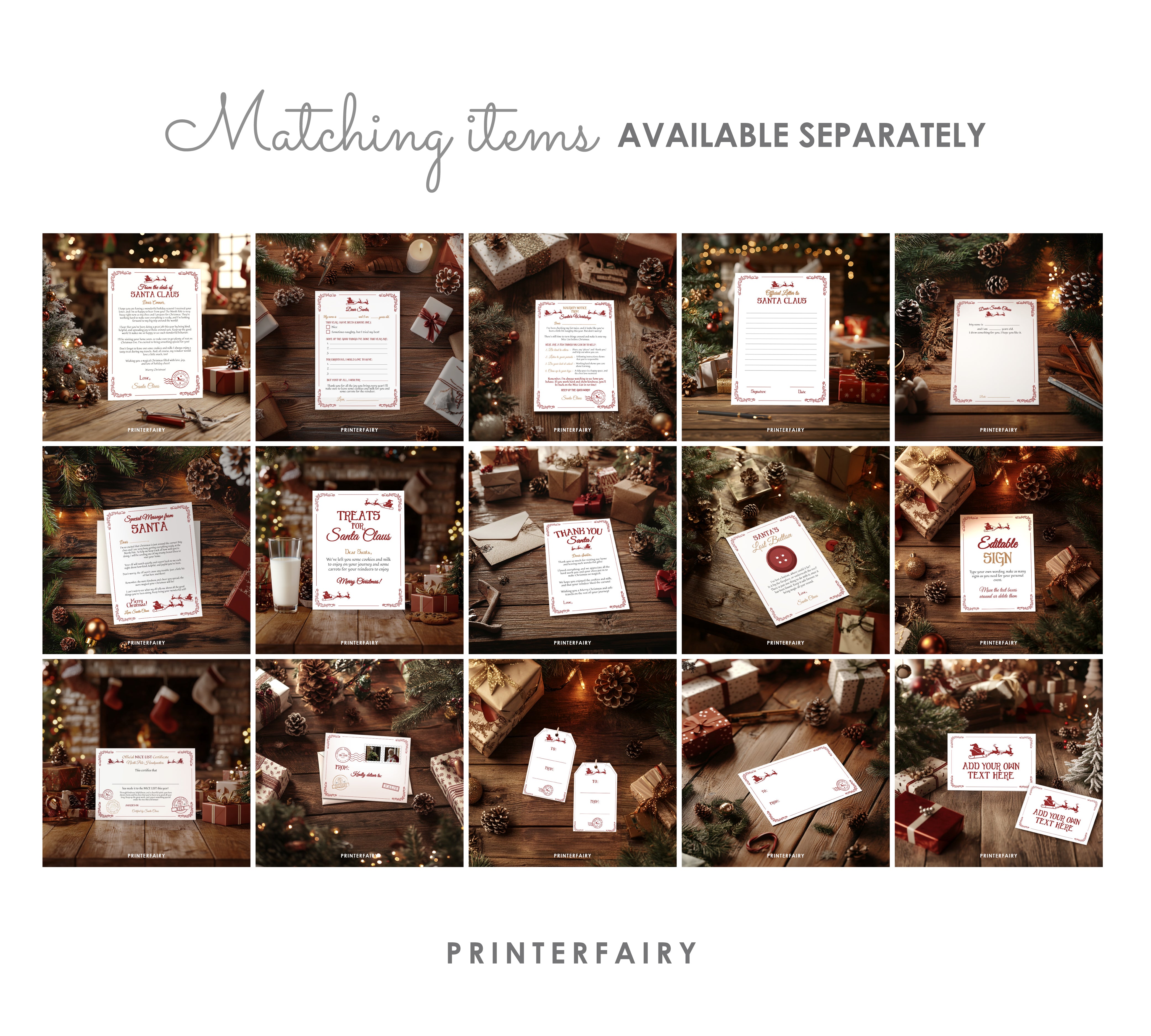 Letter to Santa Editable Template
