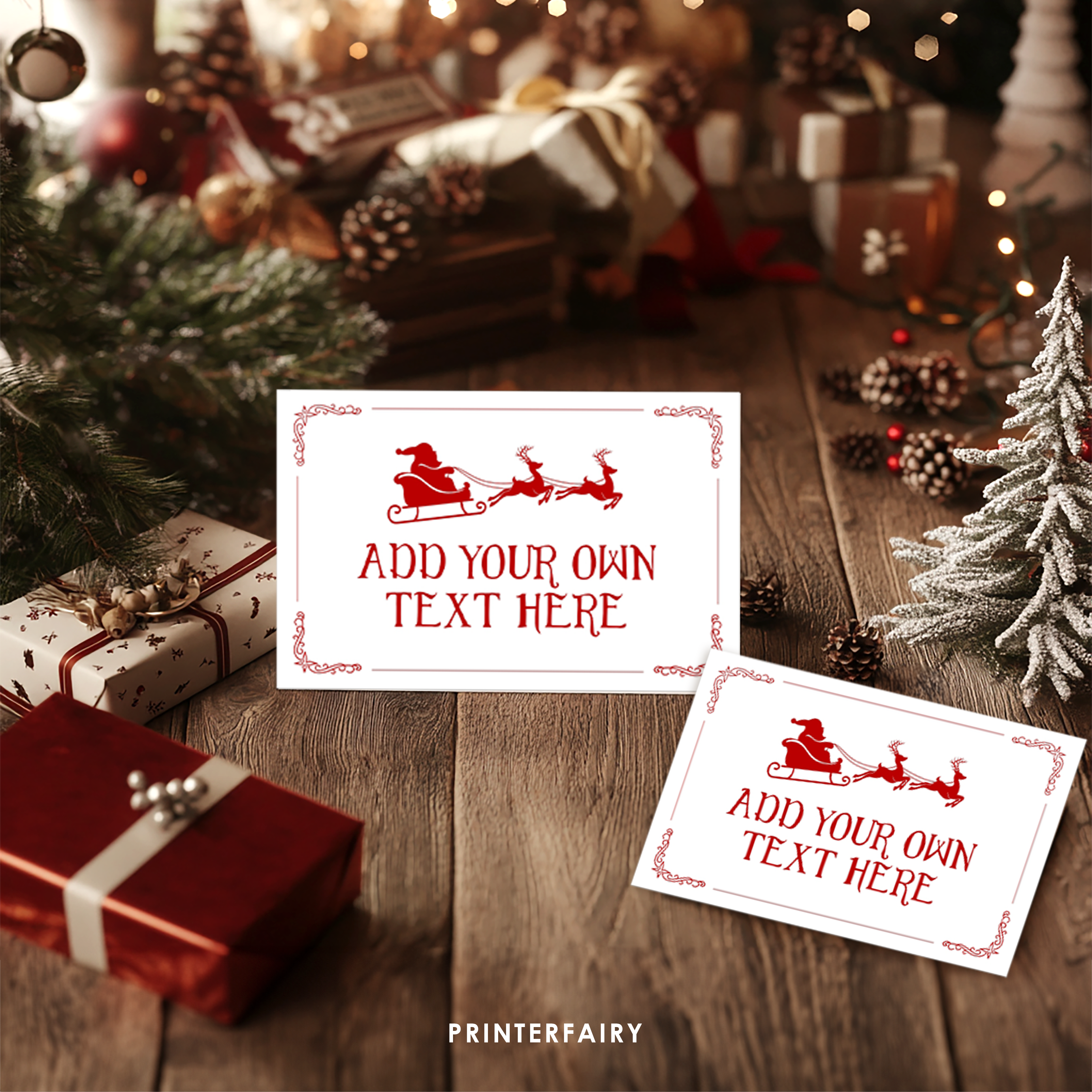 Santa Claus Editable Notes Printable Template