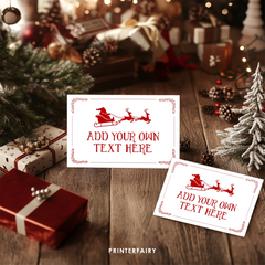 Santa Claus Editable Notes Printable Template