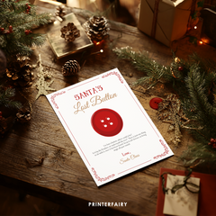 Santa Claus Button Game Sign